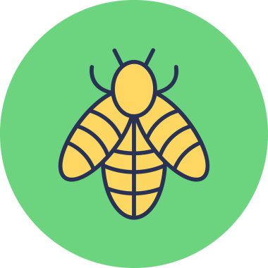 Böcek simgesinin vektör illüstrasyonu