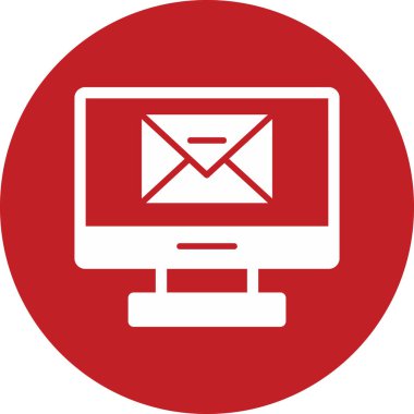 E-posta. Web simgesi basit illüstrasyon 