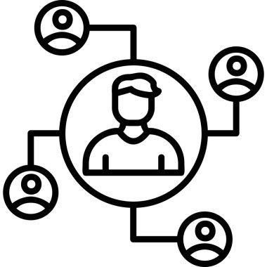 Modern ağ simgesi, vektör illüstrasyonu