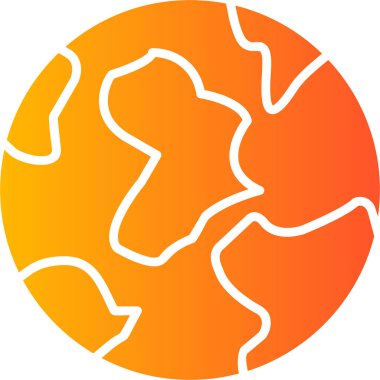 Dünya çapında simge vektör illüstrasyonu