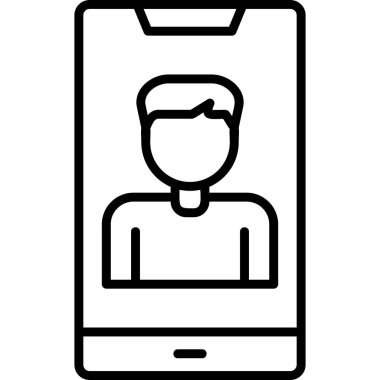 Smartphone Simgesi, vektör illüstrasyonu