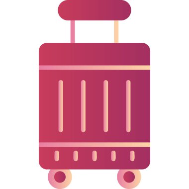 Çanta. Web simgesi vektör illüstrasyonu