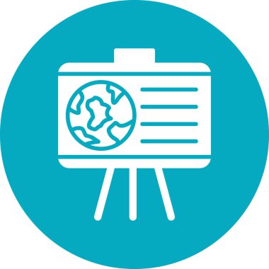 Coğrafya simge vektör çizim