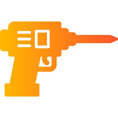 Matkap simgesi, modern tasarım illüstrasyonu