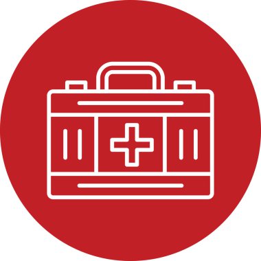 ilk yardım kiti vektör simgesi