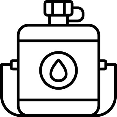 Kantin çöl modern simgesi, vektör illüstrasyonu 