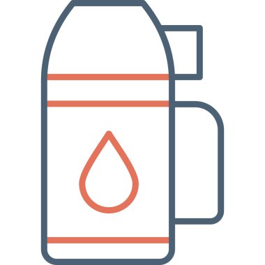 Termos modern simge, vektör illüstrasyonu