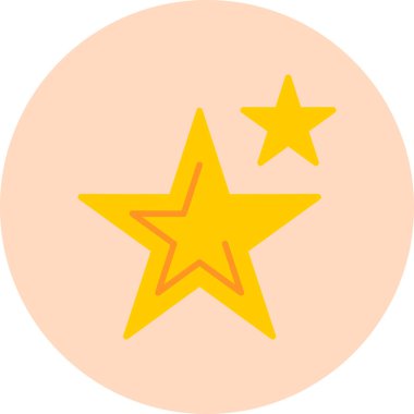 Favori yıldızlar web simgesi basit illüstrasyon