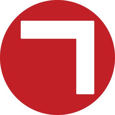 Tek bir sembol simgesinin vektör çizimi