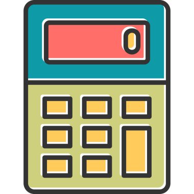 Web hesap makinesi simgesi. vektör illüstrasyonu