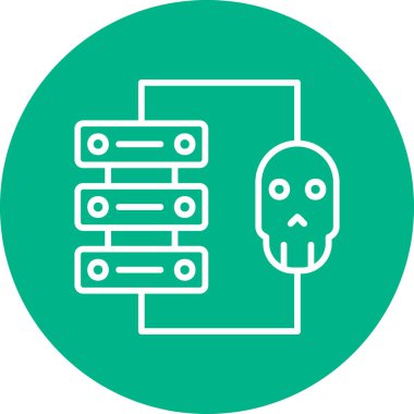 Modern simge, vektör illüstrasyonu hackleniyor