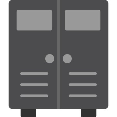 Dolaplar modern simge, vektör illüstrasyonu