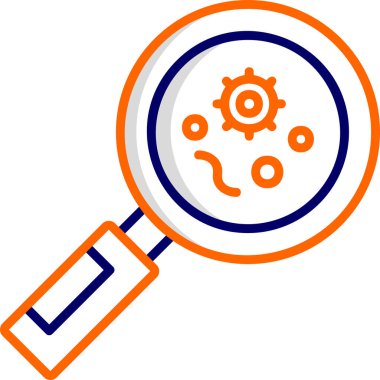 Denetim vektörü düz renk simgesi