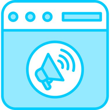 Soyut simge vektör illüstrasyonu pazarlanıyor