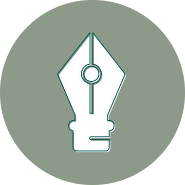 Kalem Aracı Web simgesi vektör illüstrasyonu