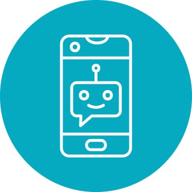 Konuş. Web simgesi basit illüstrasyon