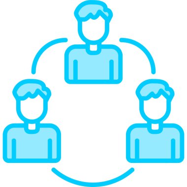 Abstract vector illustration of team work