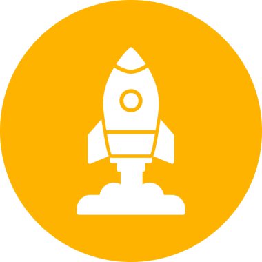 Roket simgesini başlat. Basit resimleme