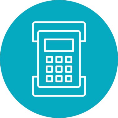 Web hesap makinesi simgesi. vektör illüstrasyonu