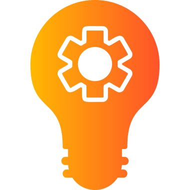 Ampul. Web simgesi basit illüstrasyon