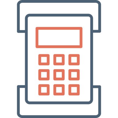 Web hesap makinesi simgesi. vektör illüstrasyonu