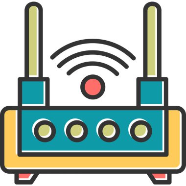 Wifi Router modern vector icon illustration