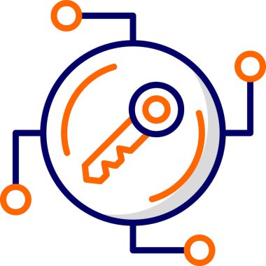 Anahtar. Web simgesi basit illüstrasyon