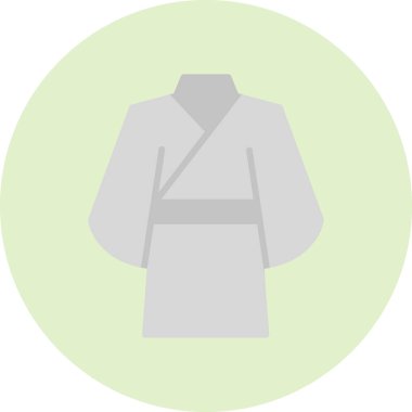 Kimono simgesinin vektör illüstrasyonu