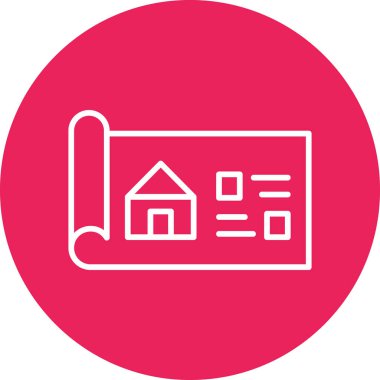 House Blueprint. web icon simple illustration