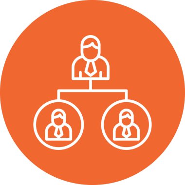 İş insanları simgesinin vektör illüstrasyonu