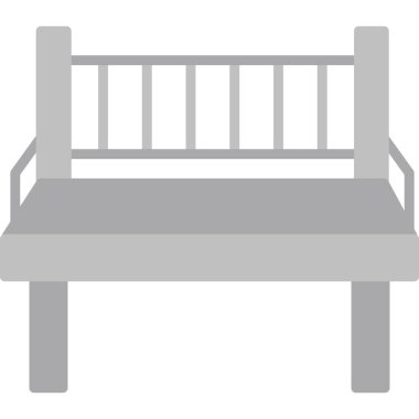 Yedek kulübesi Web simgesi basit illüstrasyon