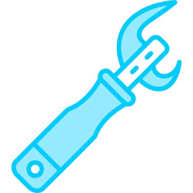 Konserve açacağı. Web simgesi basit illüstrasyon