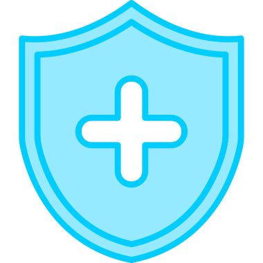 kalkan ikon vektör illüstrasyonu