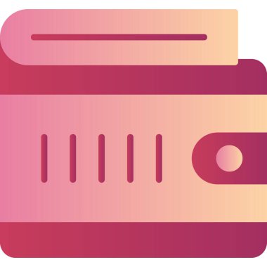 Cüzdan. Web simgesi basit illüstrasyon