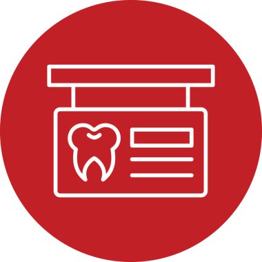 Modern İmza Panosu simgesinin vektör çizimi