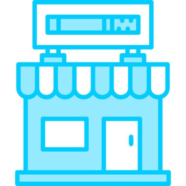 mağaza web simgesi basit illüstrasyon