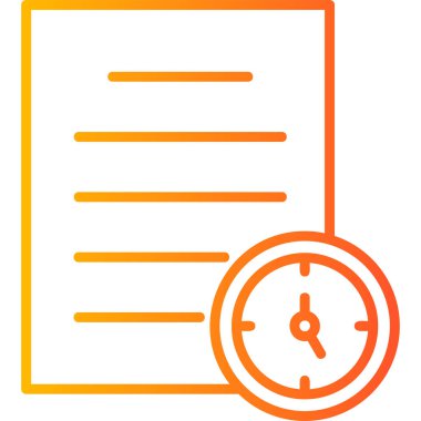 Zamanlama web simgesi, basit tasarım