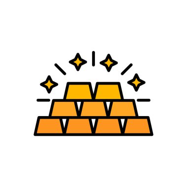 Gold Ingots web simgesi basit bir illüstrasyon