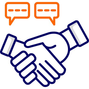 Tokalaşın. Web simgesi basit illüstrasyon