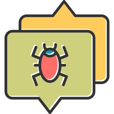 konuşma kabarcığı vektör çizimi