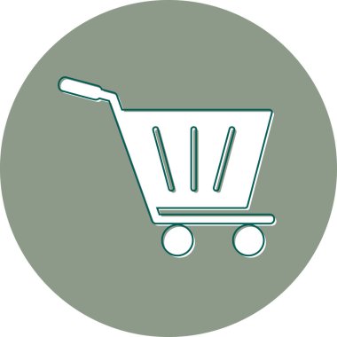 Trolley icon, illustration for web