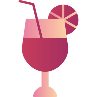 meyve suyu simgesi, vektör illüstrasyonu 