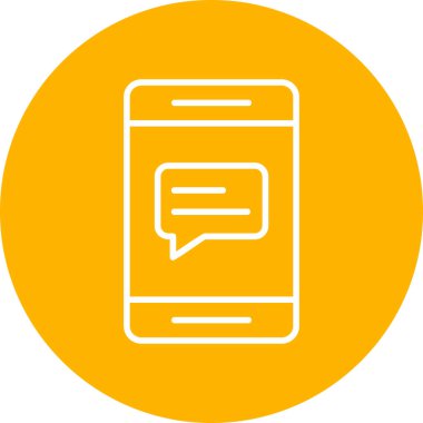 Konuş. Web simgesi basit illüstrasyon