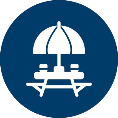 Açık Masa Ağı simgesi basit illüstrasyon