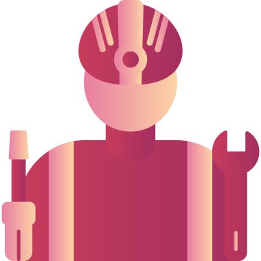 Profesyonel mühendis, web simgesi basit tasarım