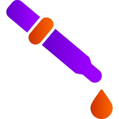 Pipette. Web simgesi vektör illüstrasyonu 