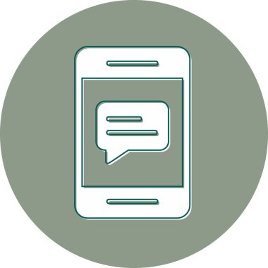 Konuş. Web simgesi basit illüstrasyon