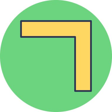 Tek bir sembol simgesinin vektör çizimi