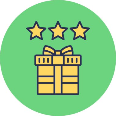 Modern simge, vektör illüstrasyonunu gözden geçir