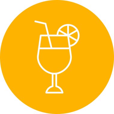 meyve suyu simgesi, vektör illüstrasyonu 